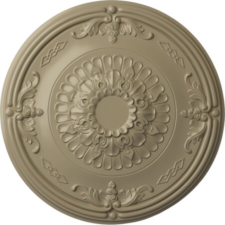 Ekena Millwork Athens Ceiling Medallion (Fits Canopies up to 3 5/8"), Hand-Painted Gobi Desert, 26 1/4"OD x 3 1/4"P CM27ATGDF